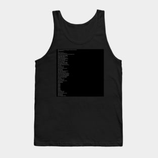 Birthday Dethday (lyrics) Tank Top